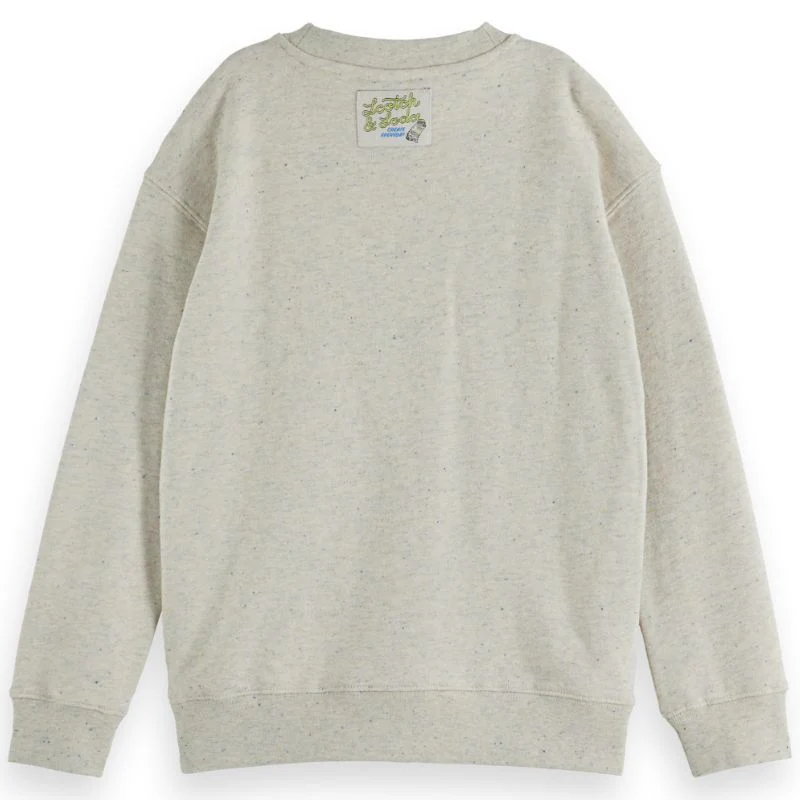 Beige relaxed fit artwork sweater - Afbeelding 3