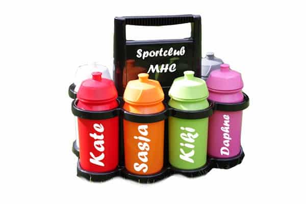 Bidonrek met naam (Inclusief bidons)