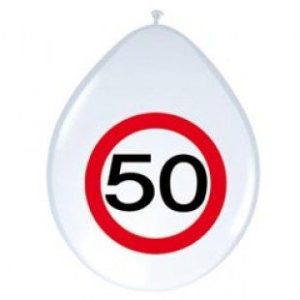 Ballonnen 50 jaar verkeersbord