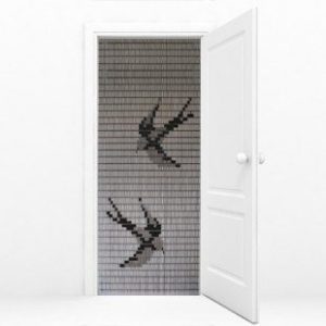 torresol vliegengordijn zwaluwen kant klaar transparant 90 x 210 cm