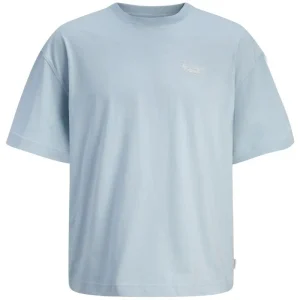 Blauw crew neck t-shirt Niagara Typo