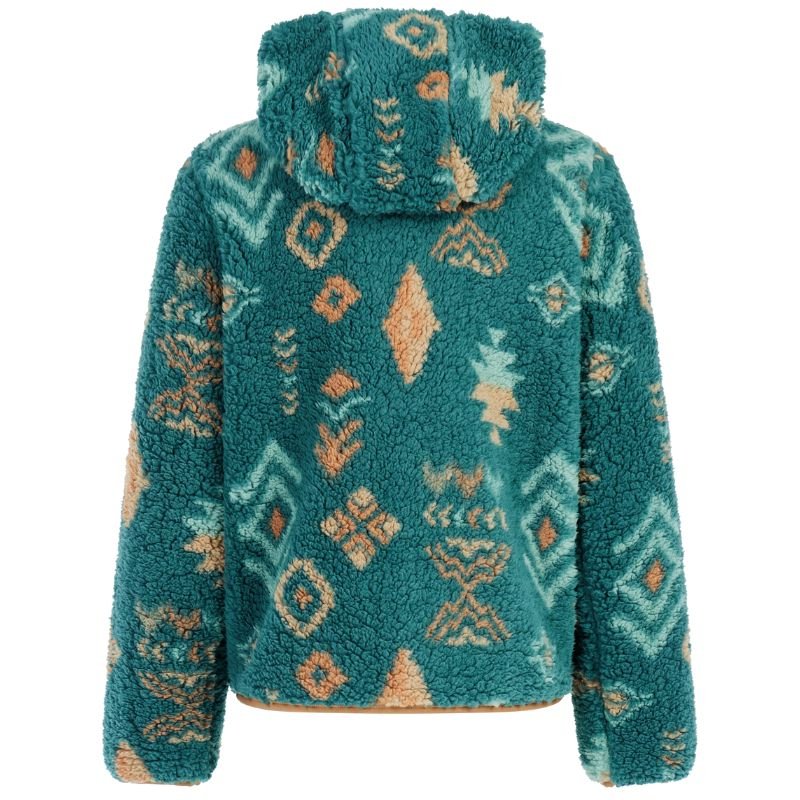 Blauw geprint fleece vest Evelyn - Afbeelding 3