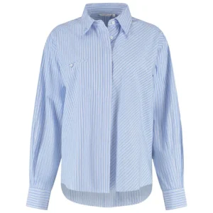 Blauw gestreepte blouse Valerie