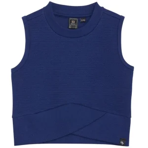 Blauwe cropped Singlet