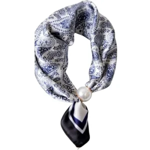 Blue-white parel sjaaltje Chloe