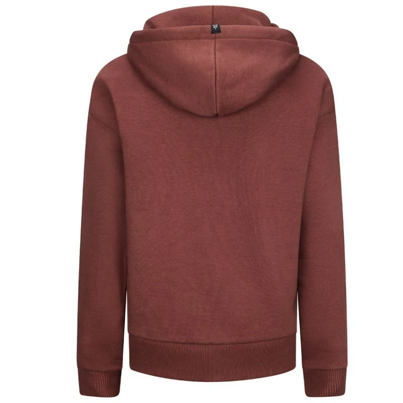 Bordeaux rode retro hoodie Roy - Afbeelding 3