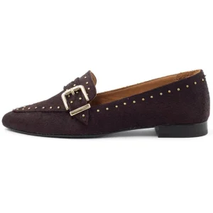 Bordeauxrode loafer schoenen Luna