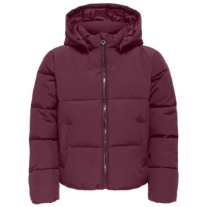 Bordeauxrode puffer jacket Dolly