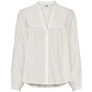 Broken White viscose shirt Mist