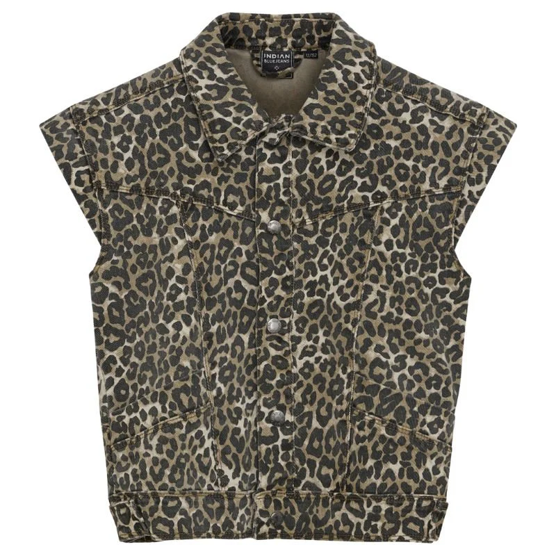 Bruin gilet Leopard - Afbeelding 2