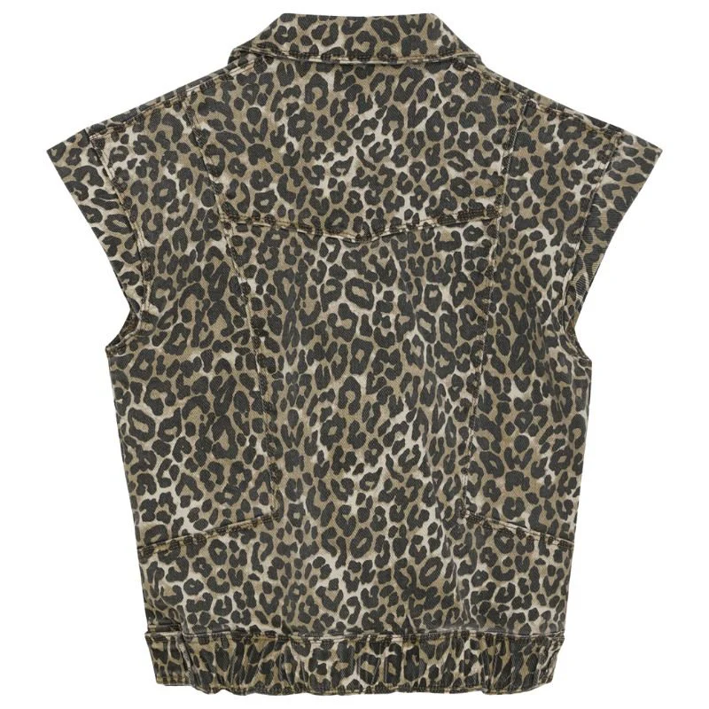 Bruin gilet Leopard - Afbeelding 3