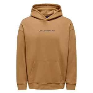 Bruine hoodie Les Classiques