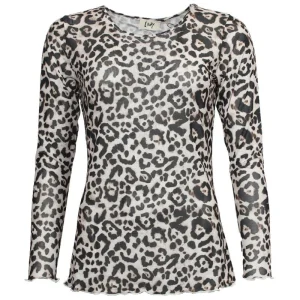 Bruine longsleeve meshtop Fifi