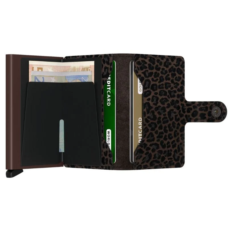 Bruine miniwallet Leo - Afbeelding 4