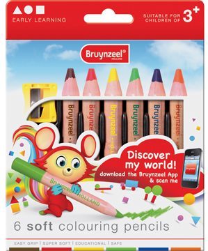 Bruynzeel Kleurpotloden: 6 stuks (2205K06B)
