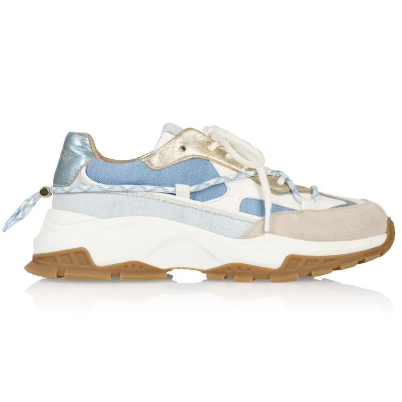 Champagne sneaker Bonney Denim - Afbeelding 2