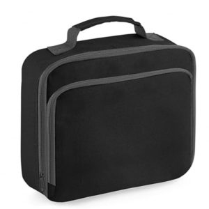 Lunchtas Double Zwart met naam