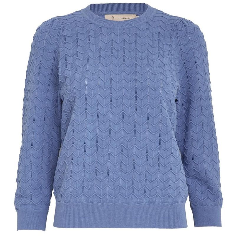 Cornflower Blue 3/4 sleeve pullover Rosy
