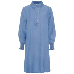 Denim blauwe tencel jurk Ganja