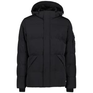Diepzwarte puffer jacket Camden
