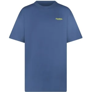 Donkerblauw backprint t-shirt Pluyo
