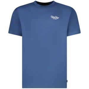 Donkerblauw ronde hals t-shirt Keyno