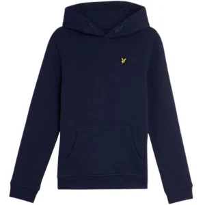 Donkerblauwe Brush Back pullover hoodie MLB2001VB