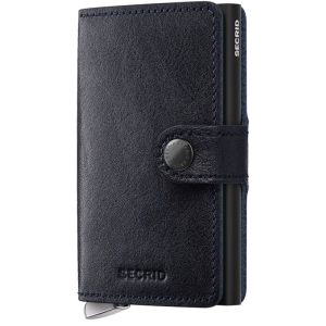 Donkerblauwe premium miniwallet Basco Ink