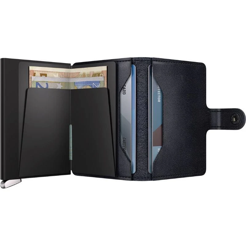 Donkerblauwe premium miniwallet Basco Ink - Afbeelding 4