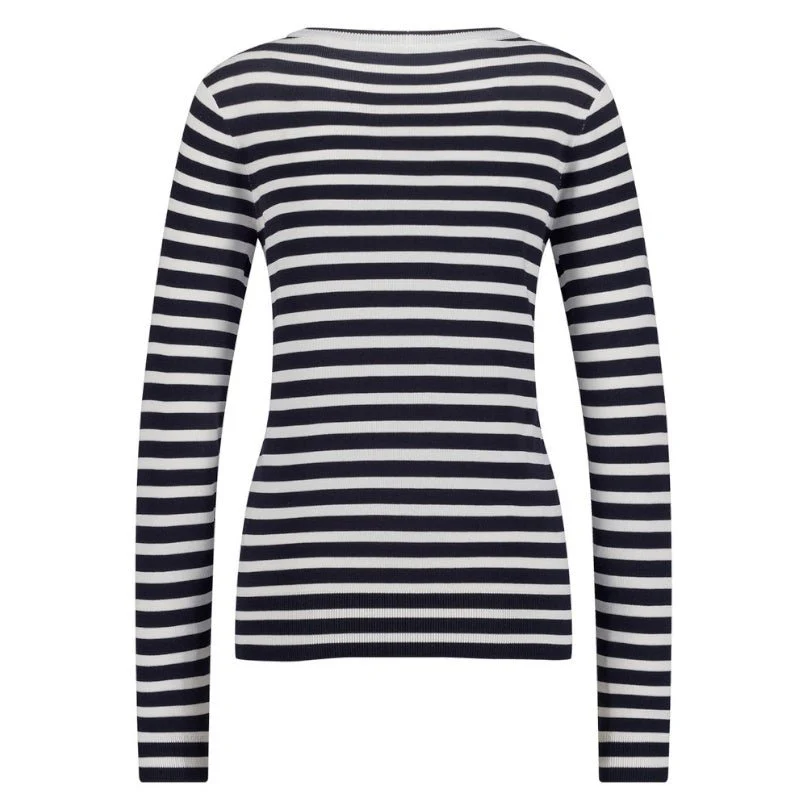 Donkerblauwe knit pullover Luna stripe - Afbeelding 4