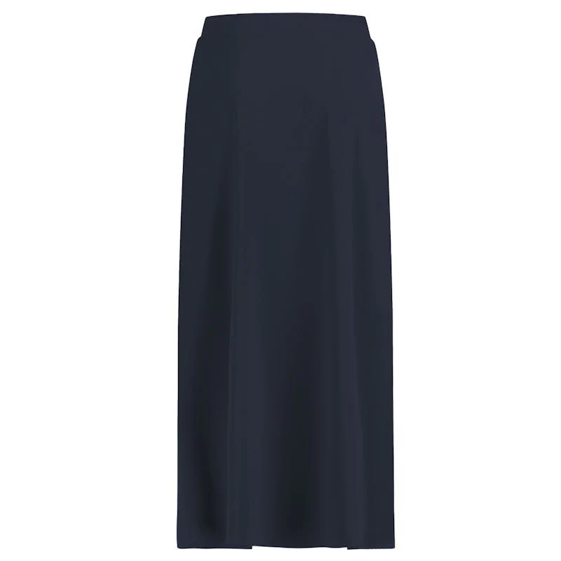 Donkerblauwe long basic travel rok Chloe - Afbeelding 4