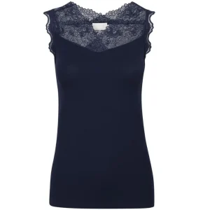 Donkerblauwe top Vanessa