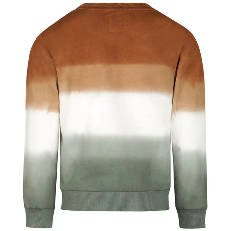 Donkerbruin geprinte sweater O56889 - Afbeelding 3