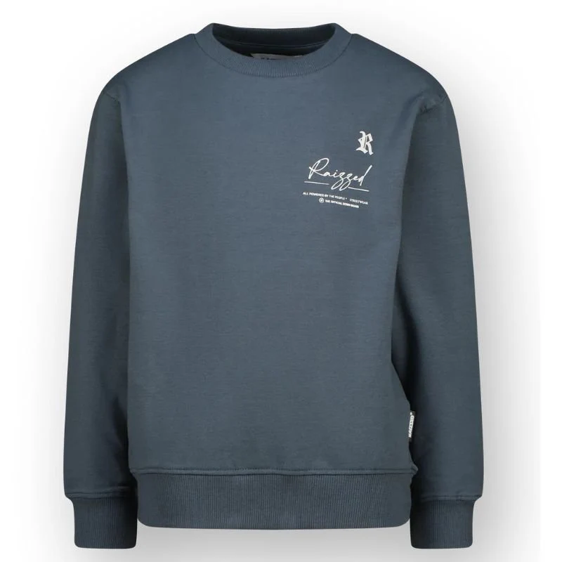 Donkergroen geprinte sweater Nile