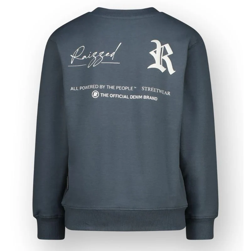 Donkergroen geprinte sweater Nile - Afbeelding 3