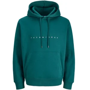 Donkergroene relaxed fit hoodie Star
