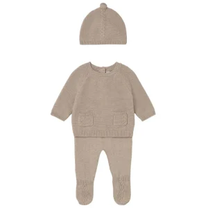 Dune Vig knitted leg warmer & hat set