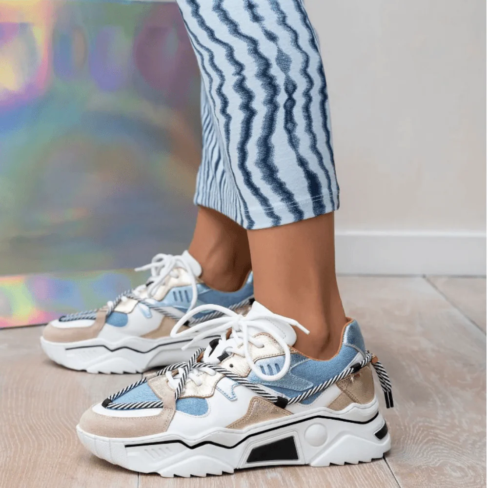 Dwars veterschoenen Jupiter J5554c-43 Licht Blauw - Afbeelding 3