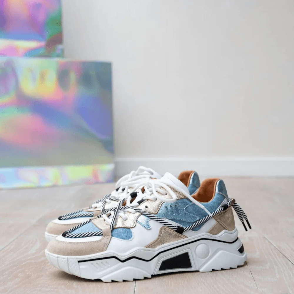 Dwars veterschoenen Jupiter J5554c-43 Licht Blauw - Afbeelding 4