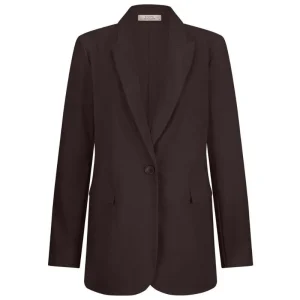 Espresso travel basis blazer Fran