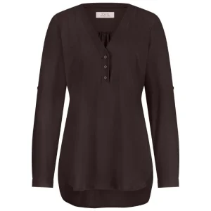 Espresso travel v-hals blouse Evi