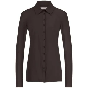 Espresso travel basis blouse Poppy