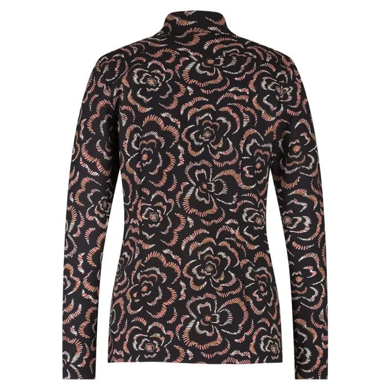 Zwart geprint shirt Poppy marker - Afbeelding 4