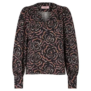 Zwart geprinte top Emmarie marker