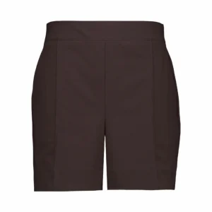 Espressobruine travel short Lisanne