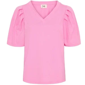 Felroze v-neck ss t-shirt Tinni