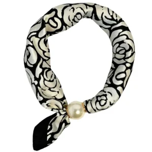 Flower black parel sjaaltje Chloe