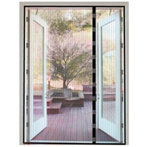 MAGNEETGORDIJN ZWART (DUBBELE DEUR) 230 x 250 CM