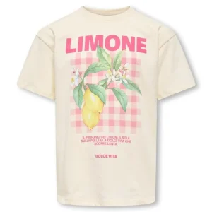 Geel met citroen loose fit t-shirt Carina Life