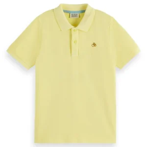 Gele pique polo